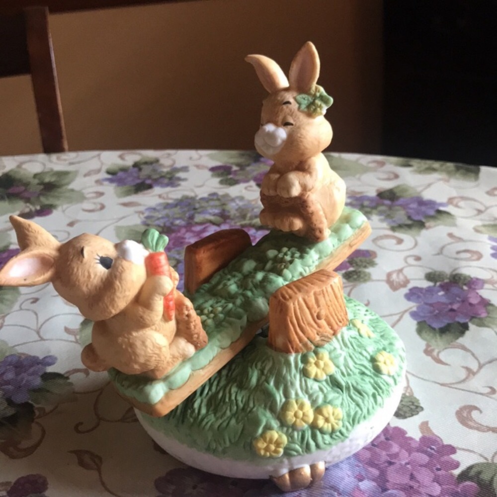 MUSICAL BUNNIES ON A SEESAW “at the Easter parade” - Picture 12 of 12